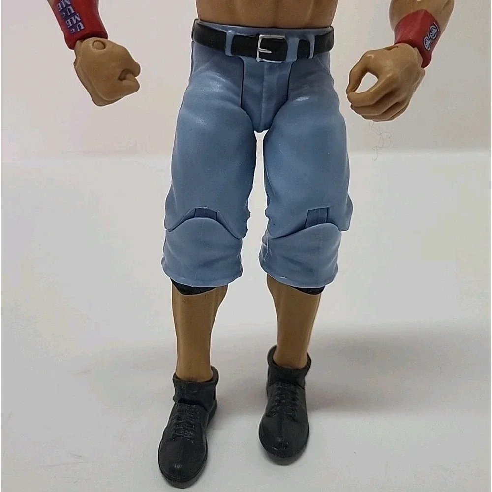 WWE John Cena Action Figure Mattel 2011 Blue Jorts Red Wristbands V1268 Toy WWF‎